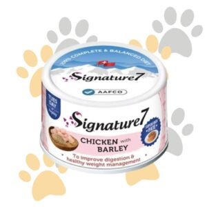 سجنتشر 7 باتيه الدجاج بالشعير | Signature7 Pate Can Chicken with Barley - طعام قطط رطب لإدارة الوزن والهضم الصحي في مصر