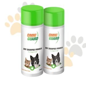 أومني جارد بودرة شامبو جاف للقطط والكلاب | Omni Guard Dry Shampoo Powder (150gm) - تنظيف فوري بدون ماء في مصر