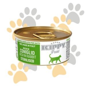 كيبي باتيه غني بالأرنب للقطط المعقمة | Kippy Paté Rich in Rabbit Sterilised - طعام قطط رطب كامل صنع في إيطاليا