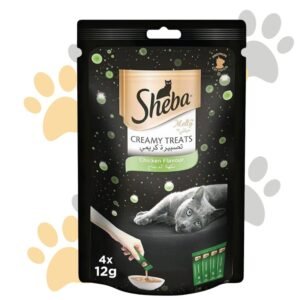 sheba Mixed creamy chicen شيبا مكافآت كريمية للقطط بنكهة الدجاج | قابلة للعق (4 * 12 جم)