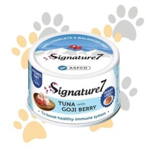 سجنتشر 7 باتيه التونة مع توت الغوجي | Signature7 Pate Can Tuna with Goji Berry - طعام قطط رطب لدعم المناعة، اكل قطط طبيعي في مصر