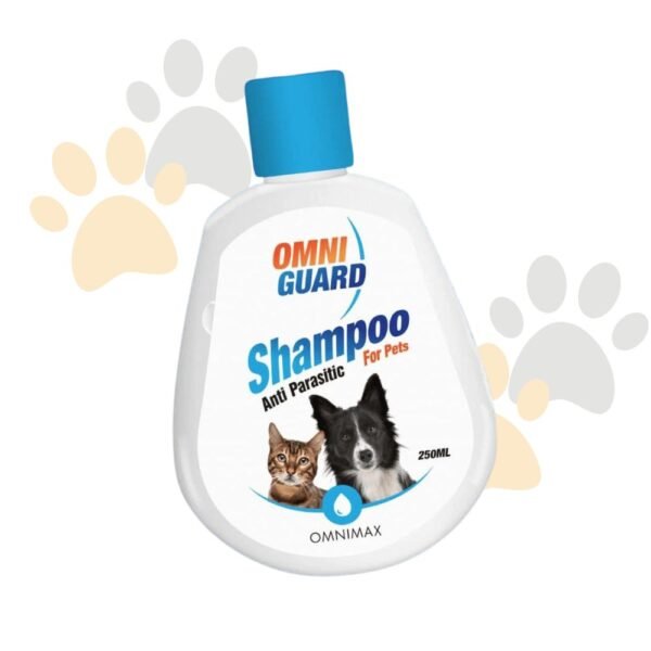 أومني جارد شامبو مضاد للطفيليات للحيوانات الأليفة | Omni Guard Anti Parasitic Shampoo (250ML) - يقتل البراغيث والقراد وينظف الفرو