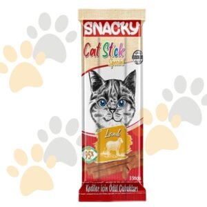 سناكـي أصابع القطط الخاصة بلحم الضأن | Snacky Cat Stick Special - Lamb (3 Sticks) - مكافآت قطط غنية بالبروتين، خالية من الحبوب في مصر