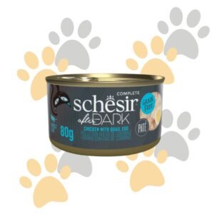 شيزر أفتر دارك باتيه الدجاج ببيض السمان | Schesir After Dark Pate Chicken w Quail Egg - طعام قطط كامل، خالي من الحبوب، باتيه فاخر في مصر