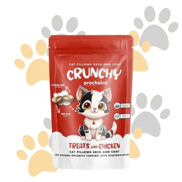 كرانشي بروتشويس وسائد للعناية بالجلد والفرو بالدجاج | Crunchy Prochoice Cat Pillows Skin and Coat - Chicken - مكافآت قطط مقرمشة لفرو صحي في مصر