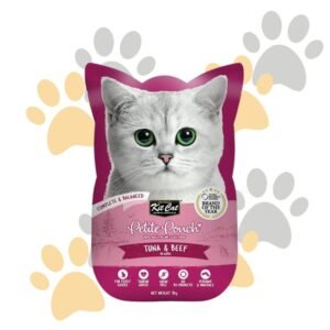كيت كات بيتيت باوتش تونة ولحم بقري في الأسبك | Kit Cat Petite Pouch Tuna & Beef in Aspic - طعام قطط رطب كامل ومتوازن، للقطط الانتقائية