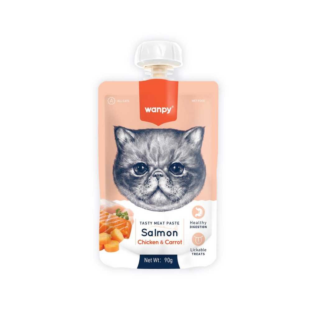 27 wanpy Treats meat paste Salmon chicken carrot (90 g