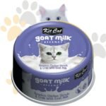 كيت كات جورميه بحليب الماعز - قطع دجاج وسلطعون | Kit Cat Goat Milk Gourmet - Boneless Chicken Shreds & Crab - أكل قطط بحليب الماعز والسلطعون، طبيعي وخالي من الحبوب في مصر
