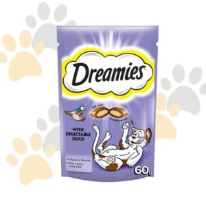دريميز مكافآت القطط بالبط الشهي | Dreamies Cat Treats - Delectable Duck - مقرمشات قطط محشوة، سناك بط قليل السعرات في مصر