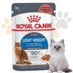 رويال كانين طعام رطب لايت ويت كير بالمرق | Royal Canin Light Weight Care Pouch (Gravy) - أكل قطط قليل السعرات، يساعد على إنقاص الوزن والحفاظ عليه