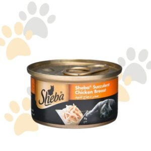 شيبا صدور دجاج لذيذة | Sheba Succulent Chicken Breast - طعام قطط رطب فاخر، قطع صدور دجاج حقيقية