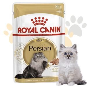 رويال كانين طعام رطب للقطط الفارسية البالغة بالمرق | Royal Canin Persian Adult Pouch (Gravy) - أكل قطط للشيرازي، يدعم صحة الشعر الطويل والجهاز