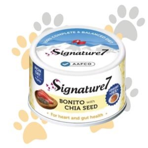 سجنتشر 7 باتيه بونيتو وبذور الشيا لصحة القلب والأمعاء | Signature7 Pate Can Bonito with Chia Seed - طعام قطط رطب لصحة القلب والهضم في مصر