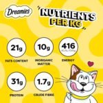 دريميز مكافآت القطط بالدجاج اللذيذ | Dreamies Cat Treats - Tasty Chicken - مقرمشات قطط محشوة، سناك دجاج قليل السعرات في مصر