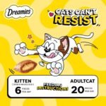 دريميز مكافآت القطط بالدجاج اللذيذ | Dreamies Cat Treats - Tasty Chicken - مقرمشات قطط محشوة، سناك دجاج قليل السعرات في مصر