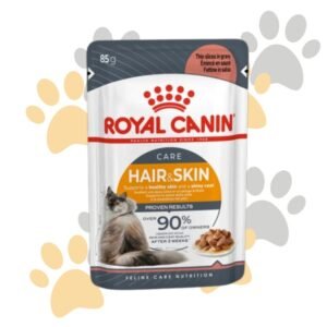 رويال كانين طعام رطب للعناية بالشعر والجلد بالجيلي | ROYAL CANIN HAIR & SKIN CARE Pouch Jelly - أكل قطط لبشرة صحية وفراء لامع في مصر