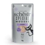 شيزر سبيشل موس لايت بالدجاج للقطط البالغة | Schesir Special Mousse Light Chicken Adult Cat - طعام قطط رطب قليل السعرات، خالي من الحبوب