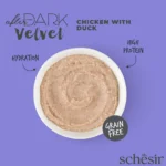شيزر أفتر دارك فيلفت موس بالدجاج والبط | Schesir After Dark Velvet Mousse Chicken with Duck - طعام قطط رطب فاخر، غني بالأعضاء، خالي من الحبوب